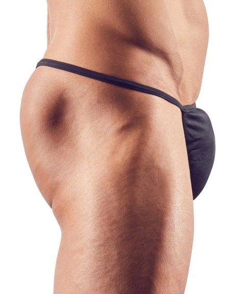 Svenjoyment Stringi męskie czarne M elastyczny połysk anatomiczny kroj Svenjoyment Stringi męskie czarne M elastyczny połysk anatomiczny kroj