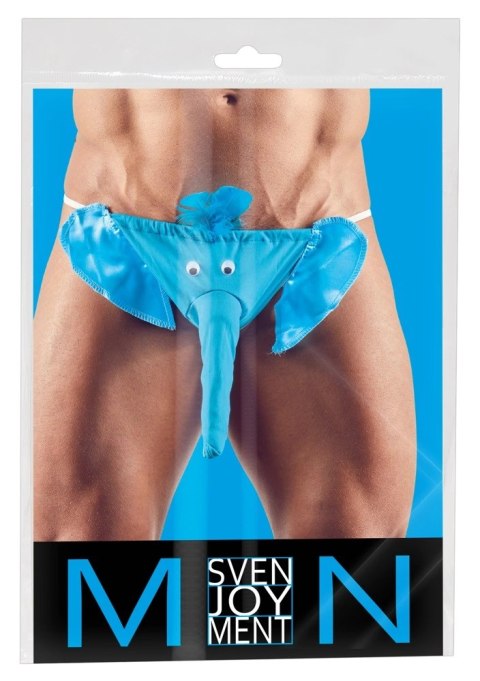 Svenjoyment Stringi męskie w stylu słonia z trąbą niebieskie S-L Svenjoyment Stringi męskie w stylu słonia z trąbą niebieskie S-L