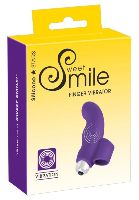 Sweet Smile Wibrator Palcowy Zakrzywiony Fioletowy 9,3 cm Sweet Smile Wibrator Palcowy Zakrzywiony Fioletowy 9,3 cm