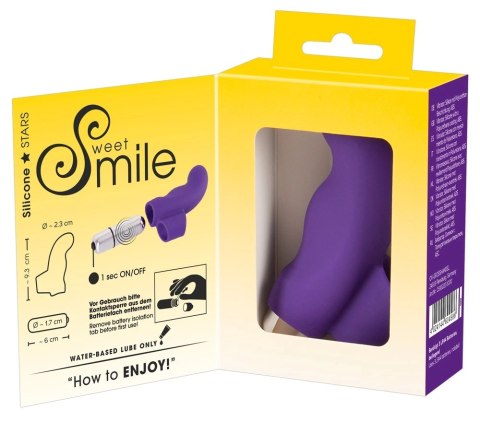Sweet Smile Wibrator Palcowy Zakrzywiony Fioletowy 9,3 cm Sweet Smile Wibrator Palcowy Zakrzywiony Fioletowy 9,3 cm