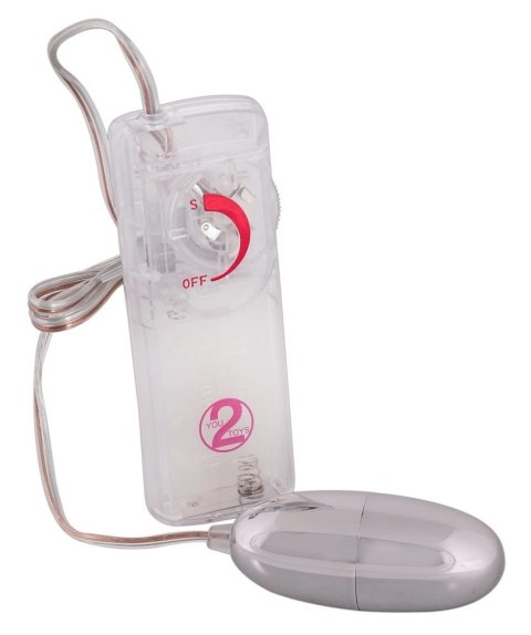 You2Toys Jajko Wibrujące Srebrne z Panelem Sterowania ABS 6cm You2Toys Jajko Wibrujące Srebrne z Panelem Sterowania ABS 6cm