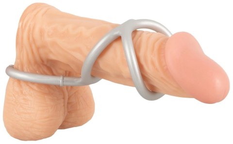 You2Toys Metallic Silicone - potrojny pierścień anatomiczny, srebrny You2Toys Metallic Silicone - potrojny pierścień anatomiczny, srebrny