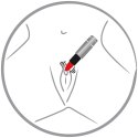 You2Toys Mini urządzenie pulsacyjne szminka, regulowane drgania 8,7cm
