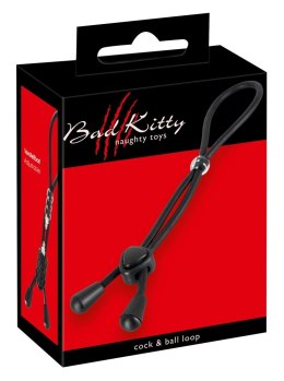 Bad Kitty Pierścień regulowany czarny - silikonowy system zaciskowy 38 cm