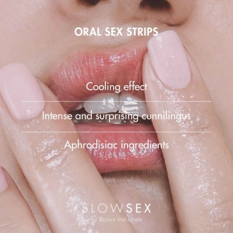 Bijoux Indiscrets Slow Sex Oral Strips Miętowe Płatki 7 sztuk Bijoux Indiscrets Slow Sex Oral Strips Miętowe Płatki 7 sztuk