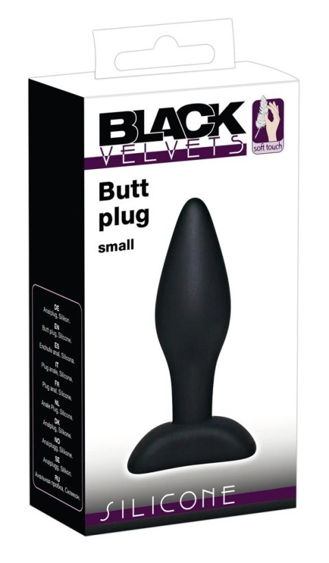 Black Velvets Korek Intymny Mały 9 cm Silikonowy Czarny Black Velvets Korek Intymny Mały 9 cm Silikonowy Czarny