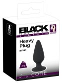 Black Velvets Plug stożkowy silikonowy mały 7,8 cm czarny 40 g