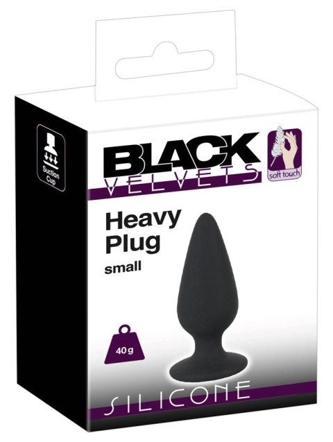 Black Velvets Plug stożkowy silikonowy mały 7,8 cm czarny 40 g Black Velvets Plug stożkowy silikonowy mały 7,8 cm czarny 40 g