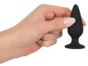 Black Velvets Plug stożkowy silikonowy mały 7,8 cm czarny 40 g