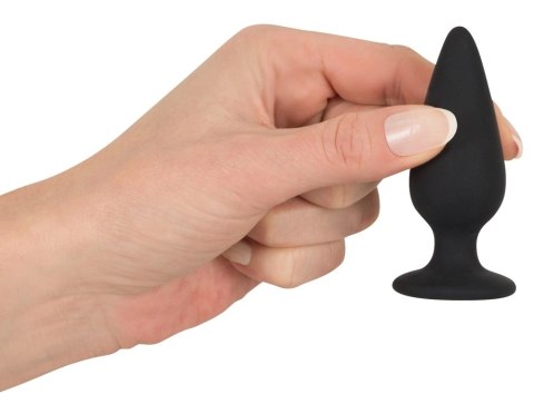 Black Velvets Plug stożkowy silikonowy mały 7,8 cm czarny 40 g Black Velvets Plug stożkowy silikonowy mały 7,8 cm czarny 40 g