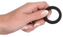 Black Velvets silikonowy pierścień anatomiczny 3,2 cm czarny