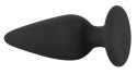 Black Velvets stożkowy korek anatomiczny średni 8,9cm czarny ciężki