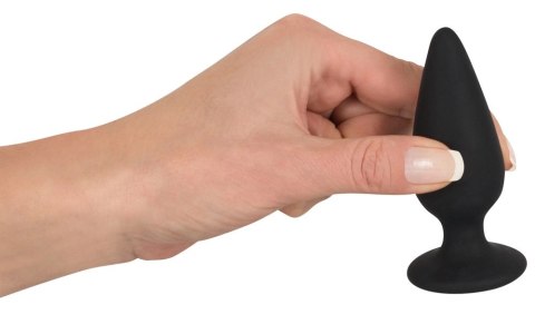 Black Velvets stożkowy korek anatomiczny średni 8,9cm czarny ciężki Black Velvets stożkowy korek anatomiczny średni 8,9cm czarny ciężki