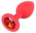 Colorful Joy Korek z Dekoracyjnym Kamieniem Szlachetnym Czerwony 7,2 cm