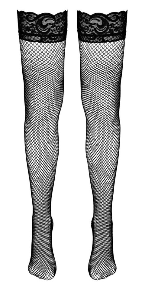 Cottelli Legwear Pończochy Kabaretki Koronka Silikon L Czarne Cottelli Legwear Pończochy Kabaretki Koronka Silikon L Czarne