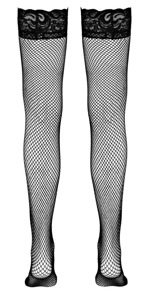 Cottelli Legwear Pończochy kabaretki koronkowa opaska czarne S Cottelli Legwear Pończochy kabaretki koronkowa opaska czarne S