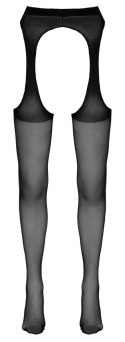 Cottelli Legwear rajstopy imitujące pas do pończoch czarne S/M