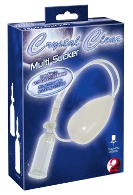 Crystal Clear Multi Sucker - zestaw pompki prożniowej do sutkow i miejsc intymnych