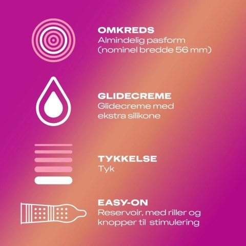 Durex Pleasure Me - Prezerwatywy Żebrowane i Nubbingowane 10 szt. Durex Pleasure Me - Prezerwatywy Żebrowane i Nubbingowane 10 szt.