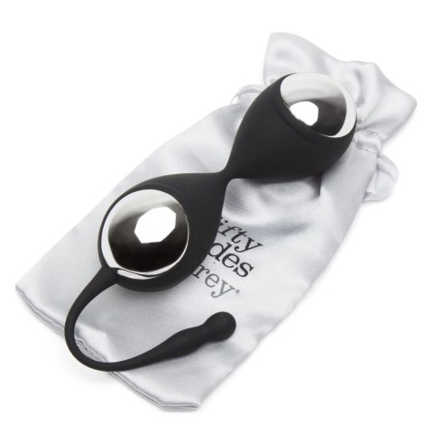 Fifty Shades of Grey Inner Goddess kulki Kegla silikonowe 78g czarne Fifty Shades of Grey Inner Goddess kulki Kegla silikonowe 78g czarne