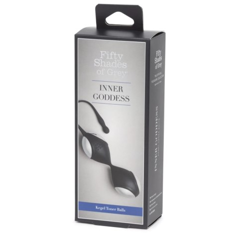 Fifty Shades of Grey Inner Goddess kulki Kegla silikonowe 78g czarne Fifty Shades of Grey Inner Goddess kulki Kegla silikonowe 78g czarne