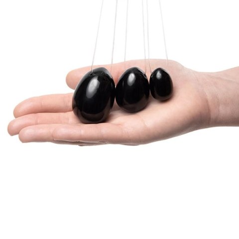 La Gemmes Yoni Egg Black Obsidian S - naturalna kulka do ćwiczeń mięśni La Gemmes Yoni Egg Black Obsidian S - naturalna kulka do ćwiczeń mięśni