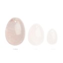 La Gemmes Yoni Egg Rose Quartz L - naturalny kamień, duży rozmiar