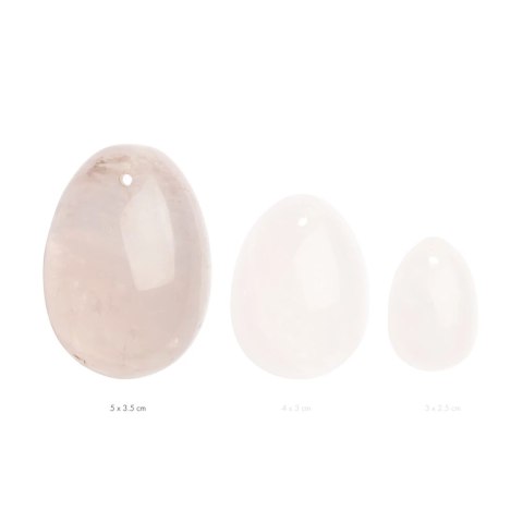 La Gemmes Yoni Egg Rose Quartz L - naturalny kamień, duży rozmiar La Gemmes Yoni Egg Rose Quartz L - naturalny kamień, duży rozmiar