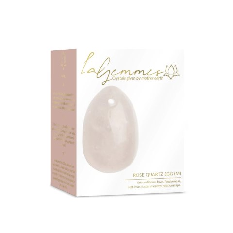 La Gemmes Yoni Egg Rose Quartz M - naturalny kwarc rożowy, rozmiar M La Gemmes Yoni Egg Rose Quartz M - naturalny kwarc rożowy, rozmiar M