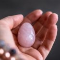 La Gemmes Yoni Egg Rose Quartz M - naturalny kwarc rożowy, rozmiar M