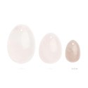 La Gemmes Yoni Egg Rose Quartz S - kamień naturalny, rozmiar S