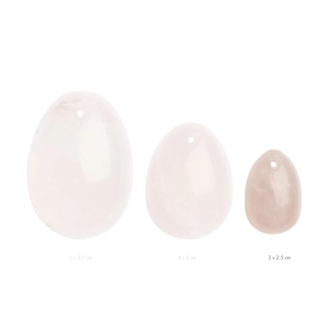La Gemmes Yoni Egg Rose Quartz S - kamień naturalny, rozmiar S La Gemmes Yoni Egg Rose Quartz S - kamień naturalny, rozmiar S