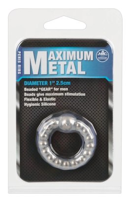 NMC - Pierścień silikonowy z metalowymi kulkami, elastyczny 2,5 cm