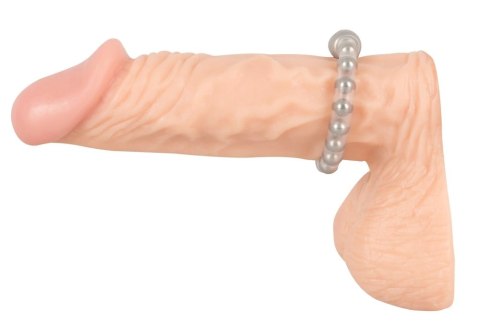 NMC - Pierścień silikonowy z metalowymi kulkami, elastyczny 2,5 cm NMC - Pierścień silikonowy z metalowymi kulkami, elastyczny 2,5 cm
