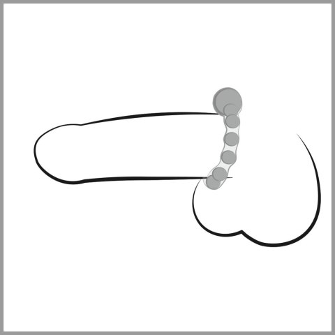 NMC - Pierścień silikonowy z metalowymi kulkami, elastyczny 2,5 cm NMC - Pierścień silikonowy z metalowymi kulkami, elastyczny 2,5 cm