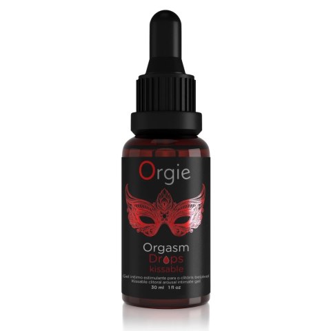 Orgie Orgasm Drops Kissable 30ml - krople stymulujące o smaku do aplikacji