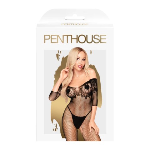 Penthouse High Profile bodystocking czarne S-L siateczka i koronka Penthouse High Profile bodystocking czarne S-L siateczka i koronka