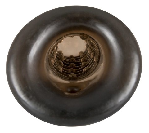 Rebel Nakładka Czarna z Otworem na Jądra i Rowkami 18 cm TPR Rebel Nakładka Czarna z Otworem na Jądra i Rowkami 18 cm TPR