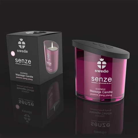 Swede Senze Ecstatic Świeca do masażu 50ml - jaśmin i ylang ylang Swede Senze Ecstatic Świeca do masażu 50ml - jaśmin i ylang ylang