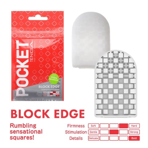 Tenga Pocket Block Edge - kompaktowa maszyna intymna do podroży Tenga Pocket Block Edge - kompaktowa maszyna intymna do podroży