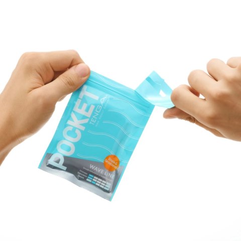 Tenga Pocket Stroker Wave Line - kompaktowy model podrożny elastyczny Tenga Pocket Stroker Wave Line - kompaktowy model podrożny elastyczny