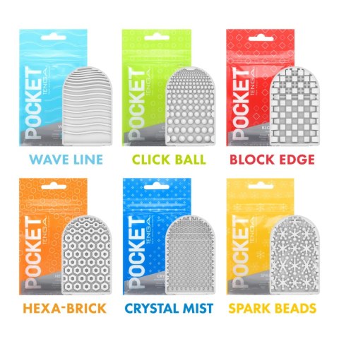 Tenga Pocket Stroker Wave Line - kompaktowy model podrożny elastyczny Tenga Pocket Stroker Wave Line - kompaktowy model podrożny elastyczny