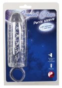 You2Toys Crystal - Transparentna nakładka z wypustkami i pierścieniem 11 cm