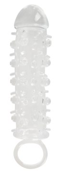 You2Toys Crystal - Transparentna nakładka z wypustkami i pierścieniem 11 cm