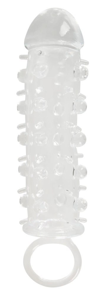 You2Toys Crystal - Transparentna nakładka z wypustkami i pierścieniem 11 cm You2Toys Crystal - Transparentna nakładka z wypustkami i pierścieniem 11 cm