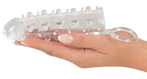 You2Toys Crystal - Transparentna nakładka z wypustkami i pierścieniem 11 cm You2Toys Crystal - Transparentna nakładka z wypustkami i pierścieniem 11 cm