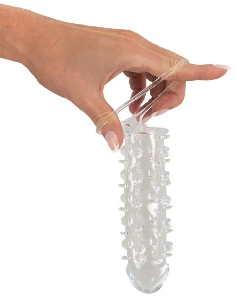 You2Toys Crystal - Transparentna nakładka z wypustkami i pierścieniem 11 cm You2Toys Crystal - Transparentna nakładka z wypustkami i pierścieniem 11 cm