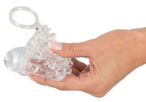 You2Toys Crystal - Transparentna nakładka z wypustkami i pierścieniem 11 cm You2Toys Crystal - Transparentna nakładka z wypustkami i pierścieniem 11 cm