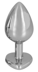 You2Toys Diamond Plug Medium czerwony kamień 8,2 cm aluminium
