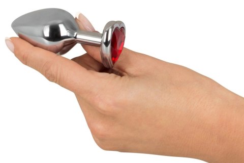 You2Toys Diamond Plug Medium czerwony kamień 8,2 cm aluminium You2Toys Diamond Plug Medium czerwony kamień 8,2 cm aluminium
